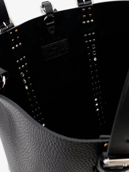 Leather shoulder bag with iconic studs thumbnail