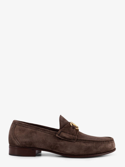 Mocassini in suede con VLogo Signature in metallo thumbnail