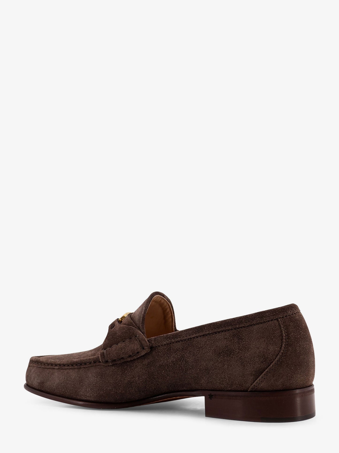 Mocassini in suede con VLogo Signature in metallo