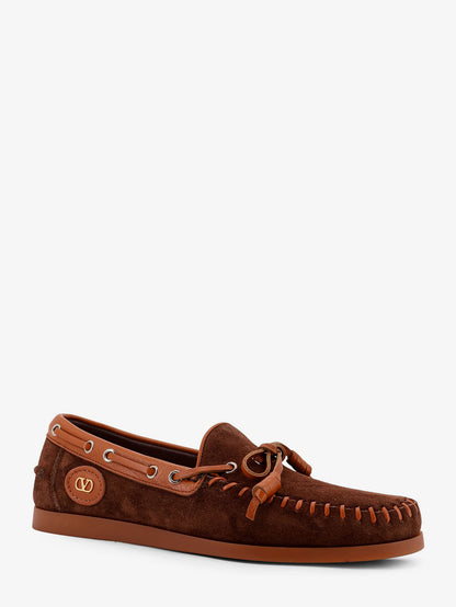 Palm Avenue leather and suede boat shoe thumbnail