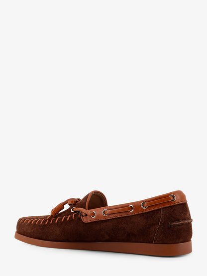 Palm Avenue leather and suede boat shoe thumbnail