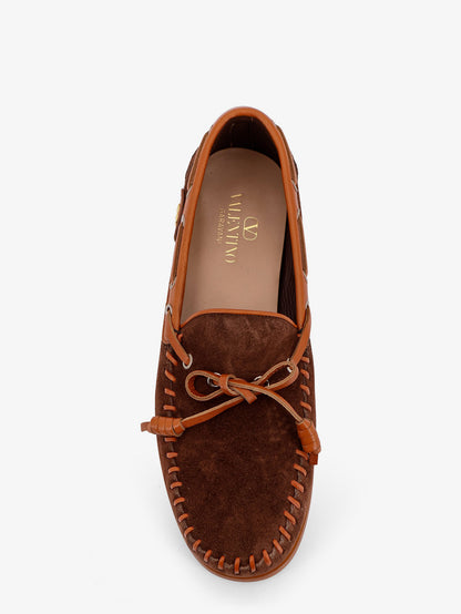 Palm Avenue leather and suede boat shoe thumbnail