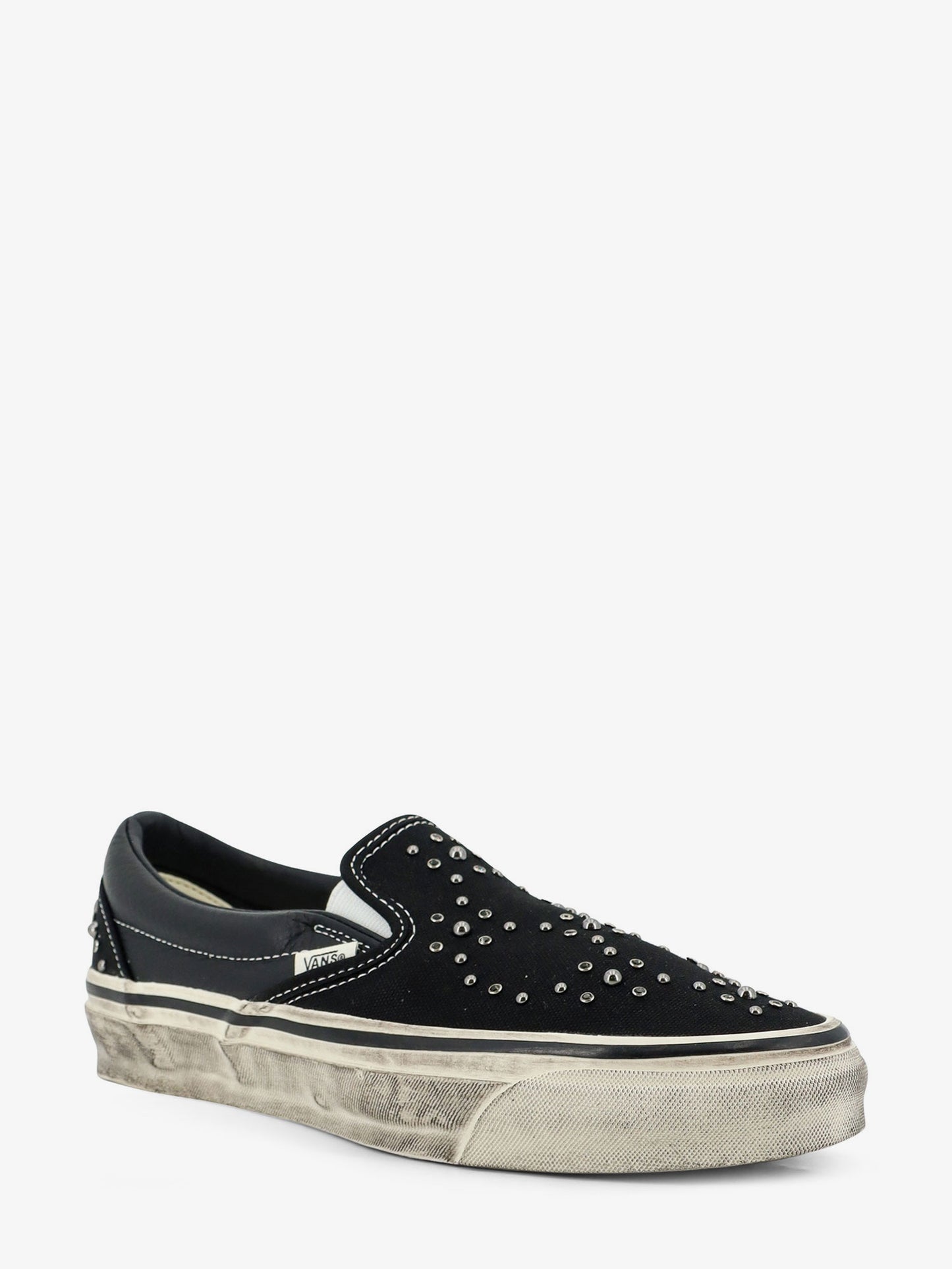 Sneakers Lx classic slip on 98 in canvas e pelle con perline in metallo all-over