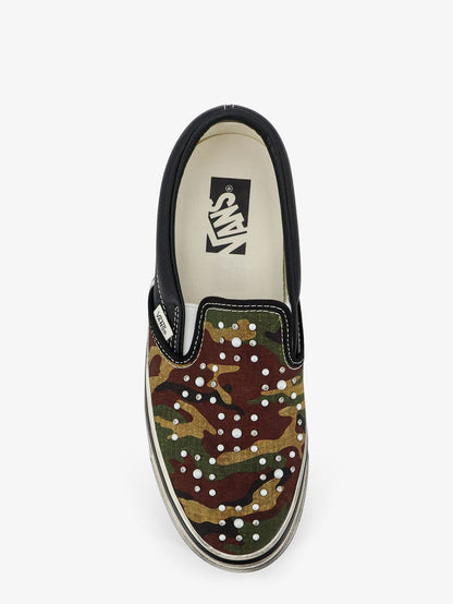 Sneakers Lx classic slip on 98 in canvas e pelle con perline in metallo all-over thumbnail