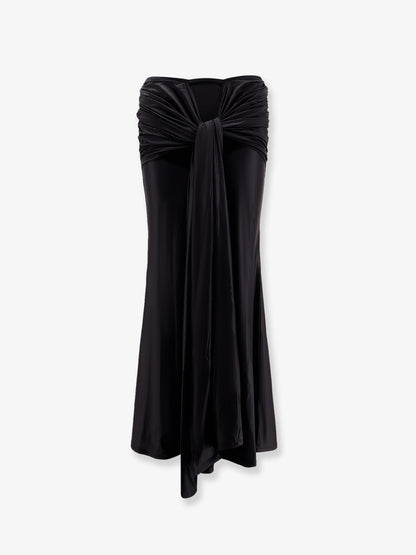 Shiny microfiber skirt with satin effect thumbnail