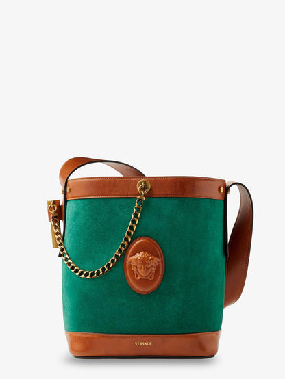 Pivot suede bucket bag thumbnail