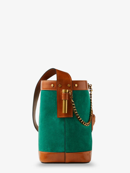Pivot suede bucket bag thumbnail
