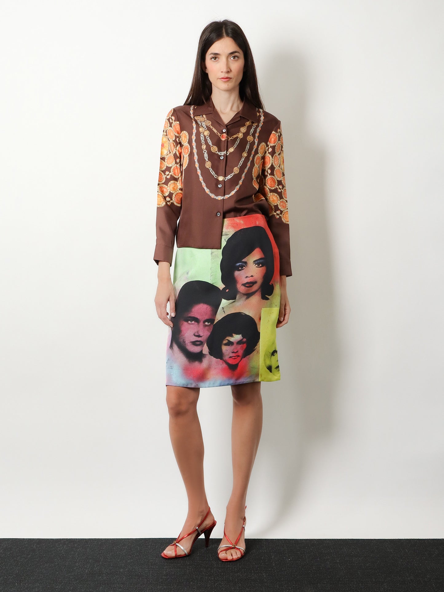 Informal silk shirt