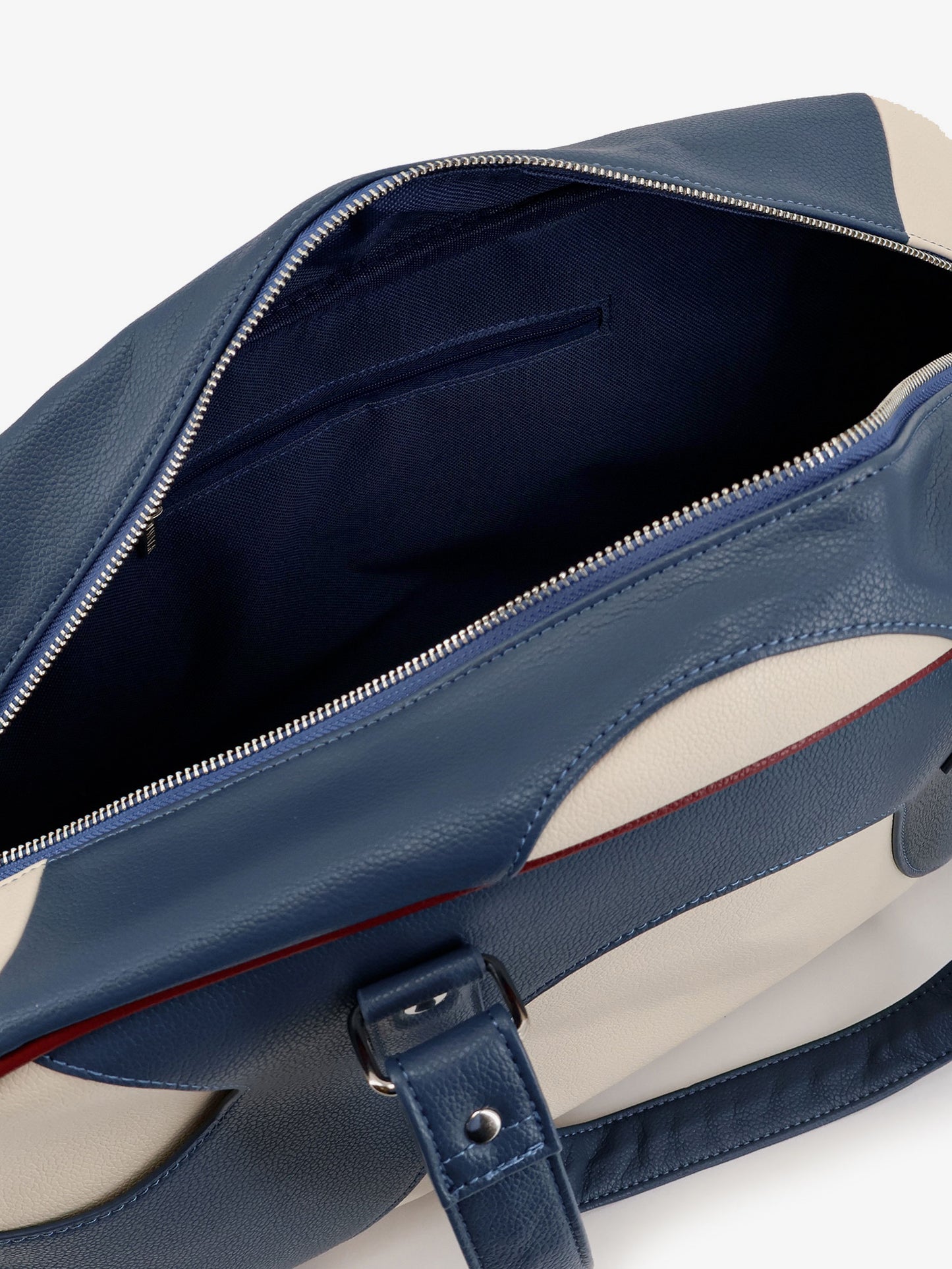 Leather crossbody bag with embroidered logo on the front