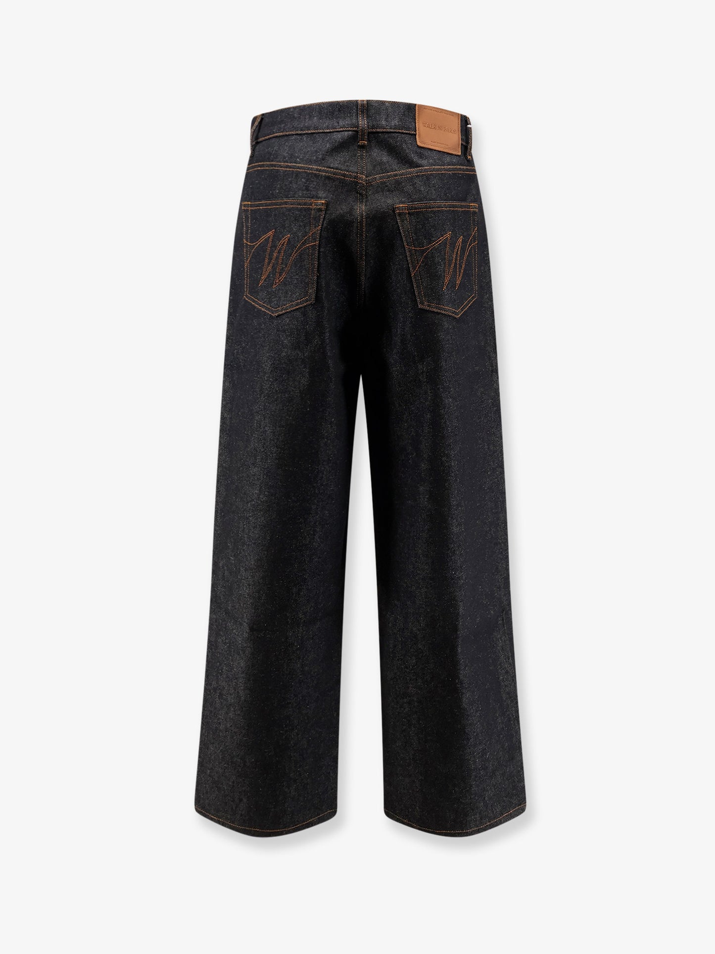 Baggy blue denim jeans