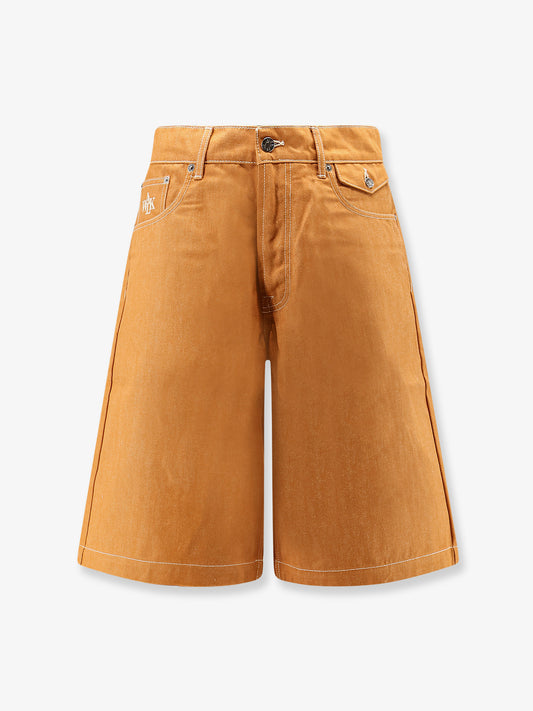 Baggy Orange Denim Shorts