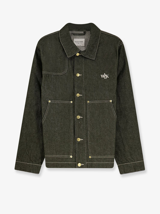 Carpenter's green denim jacket