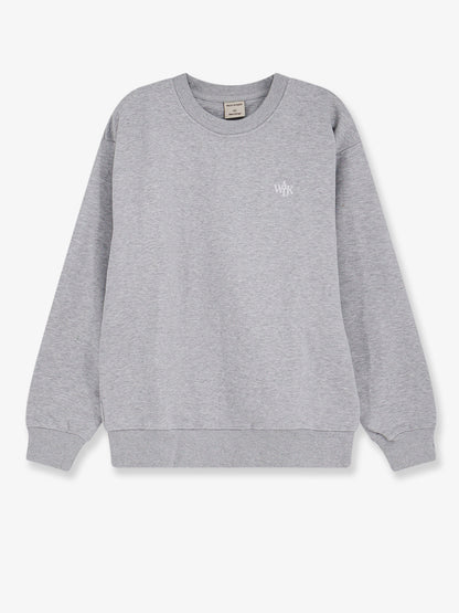 Cotton sweatshirt with front embroidered logo thumbnail