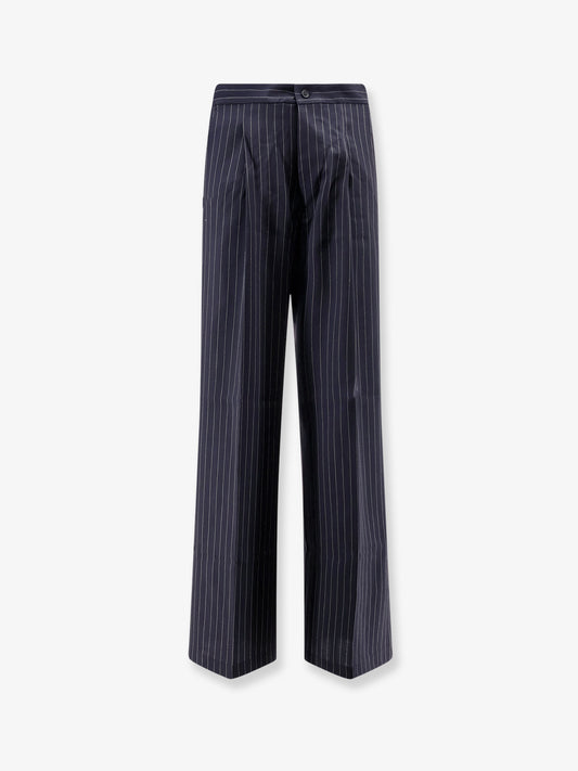 Pantaloni in cotone con motivo gessato