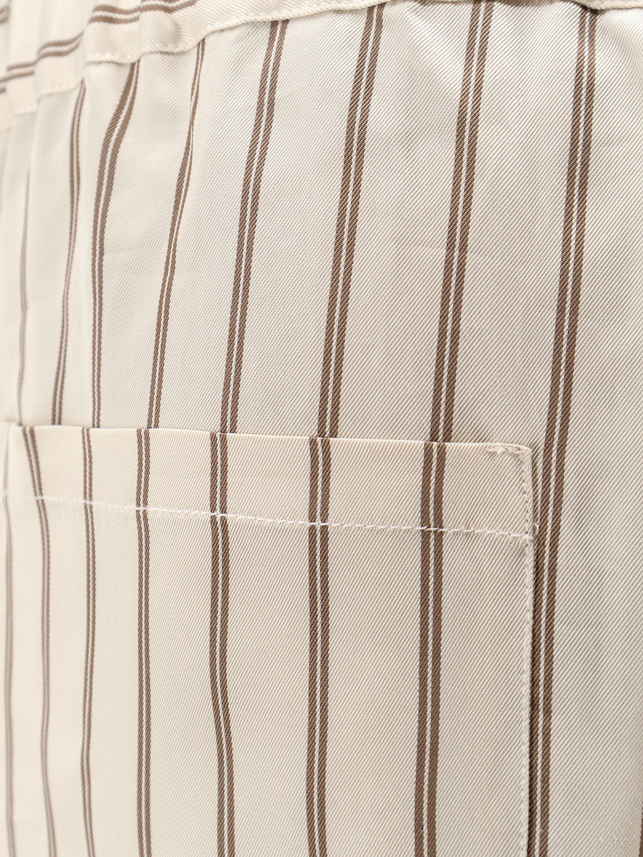 Viscose trousers with striped pattern