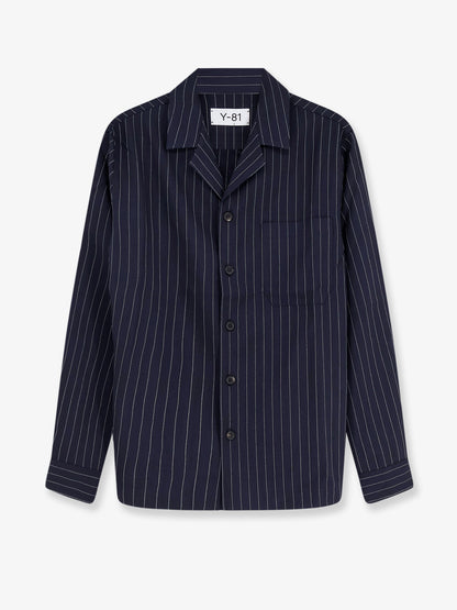 Virgin wool shirt with pinstripe pattern thumbnail
