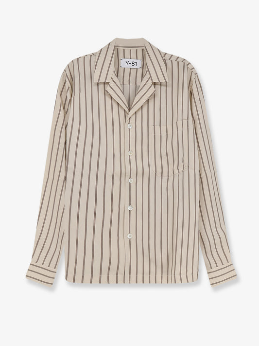 Viscose shirt with striped pattern