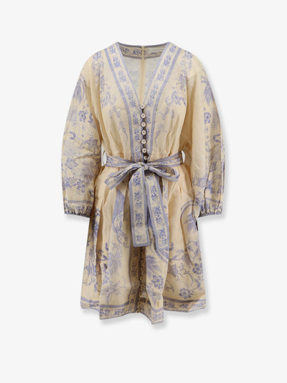 Indra printed linen dress thumbnail