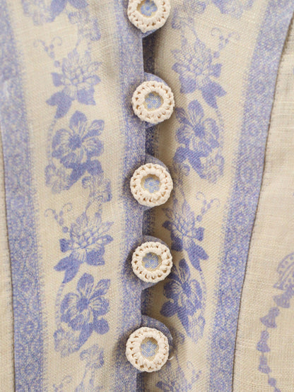 Indra printed linen dress thumbnail