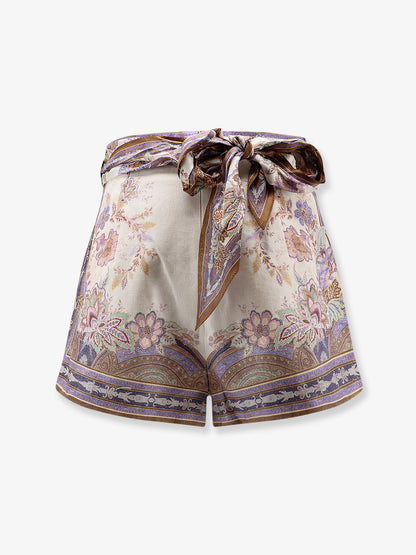 Luna Scarf linen shorts thumbnail