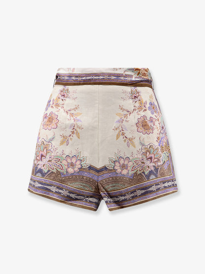 Luna Scarf linen shorts thumbnail
