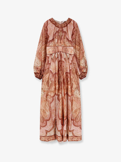 Cotton and silk blend Wanderlust long dress thumbnail