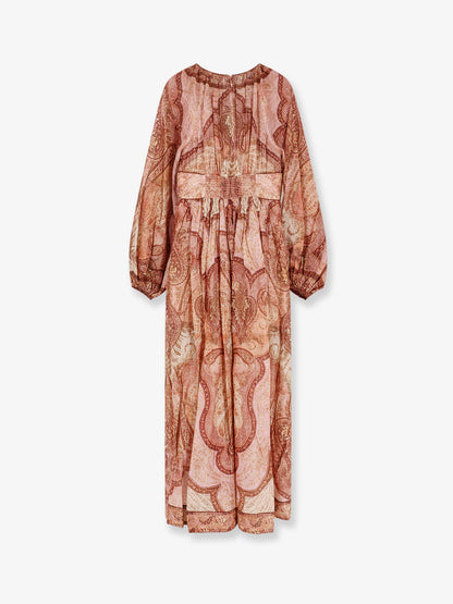 Cotton and silk blend Wanderlust long dress thumbnail