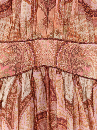 Cotton and silk blend Wanderlust long dress thumbnail