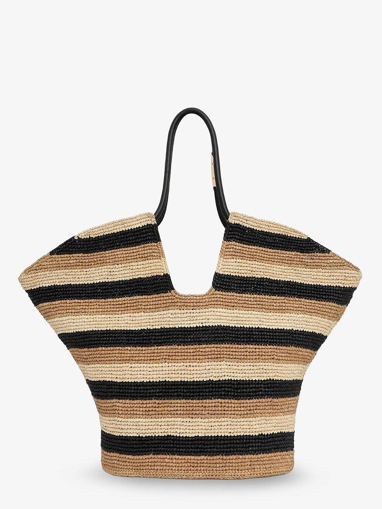 Golden Time raffia shoulder bag