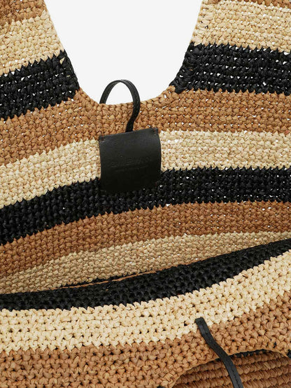 Golden Time raffia shoulder bag thumbnail