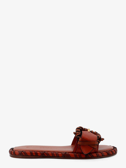 Alchemy leather sandals with woven details thumbnail