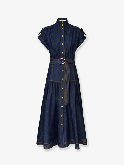 Long denim dress thumbnail