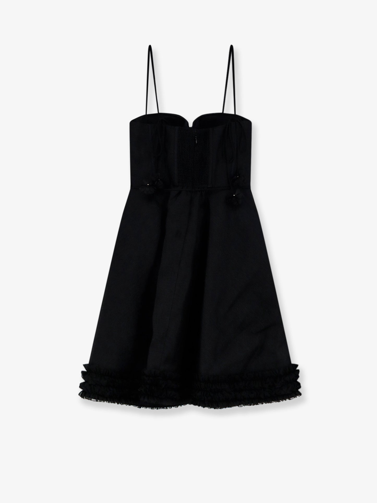 Luna linen and silk blend mini dress