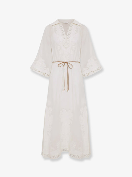 Indra long ramie dress