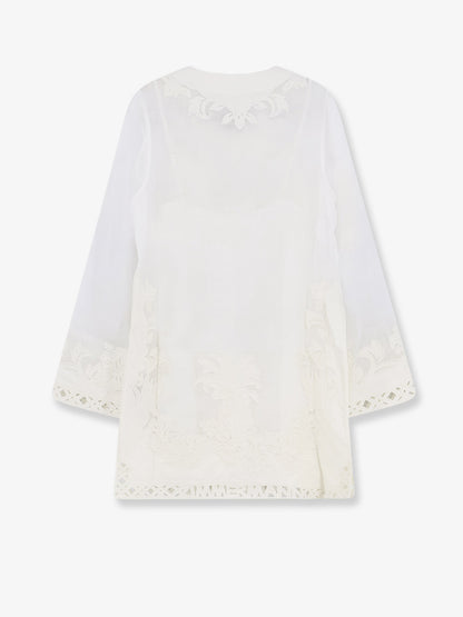 Indra ramie long dress with all-over embroidery thumbnail