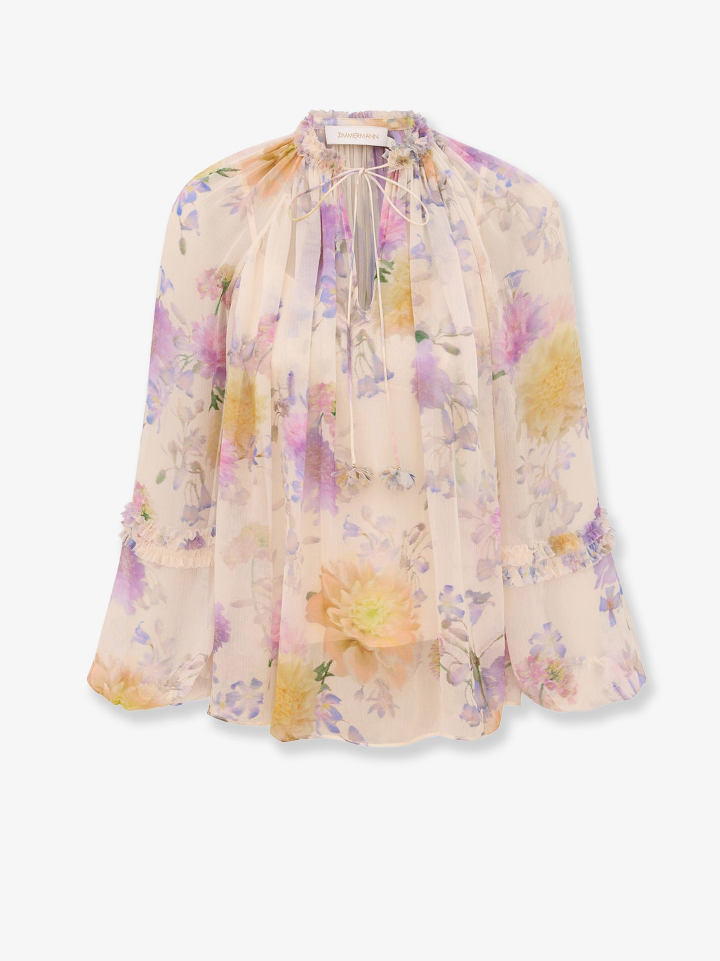 Luna viscose shirt with floral print