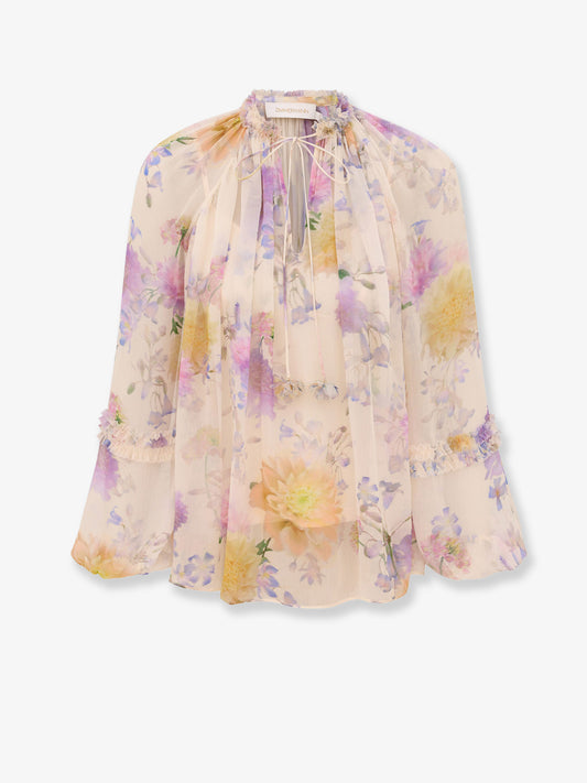 Luna viscose shirt with floral print