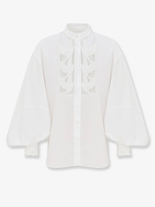 Camicia Luna Applique in cotone