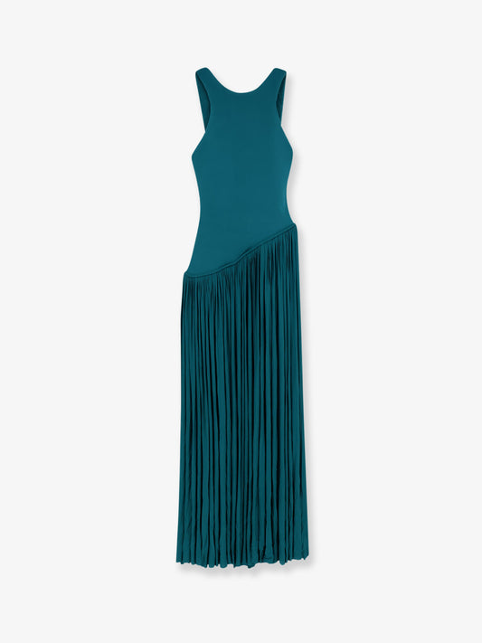 Luna asymmetric jersey dress