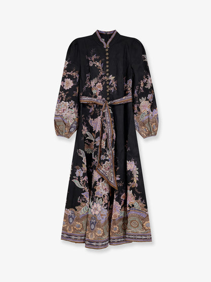 Luna Button linen dress thumbnail