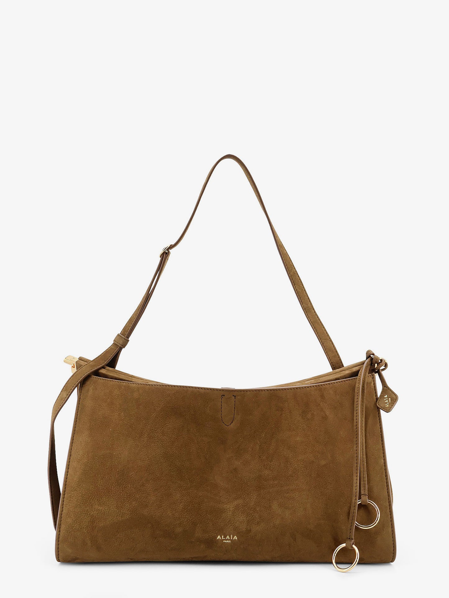 Le Click Pocket 35 nabuck shoulder bag