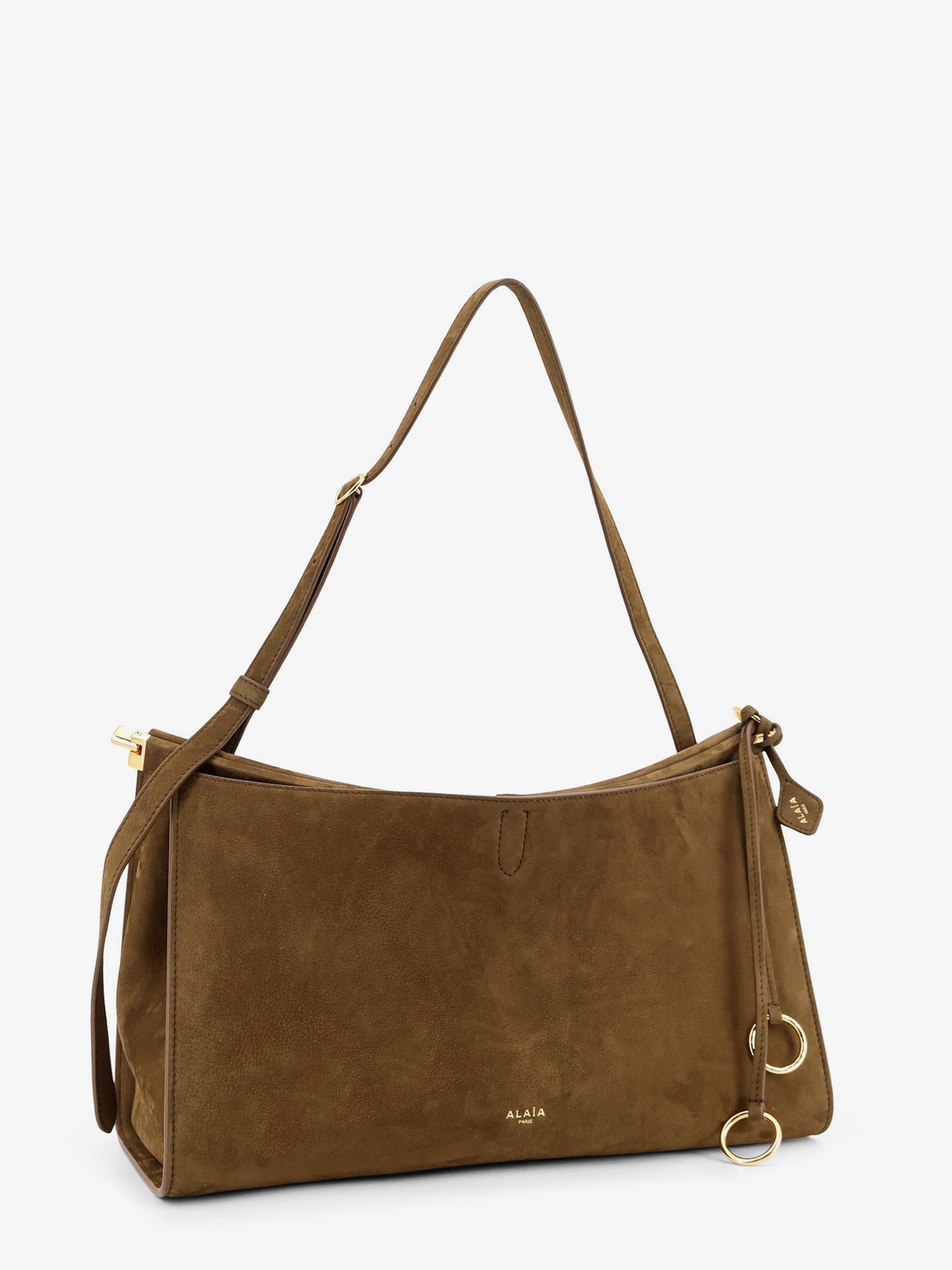 Le Click Pocket 35 nabuck shoulder bag