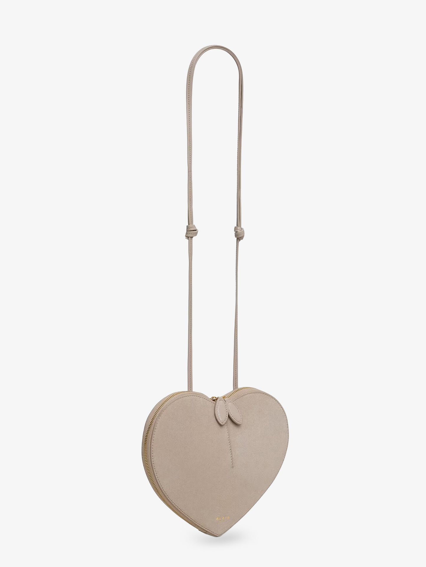 Le Coeur suede and leather crossbody bag