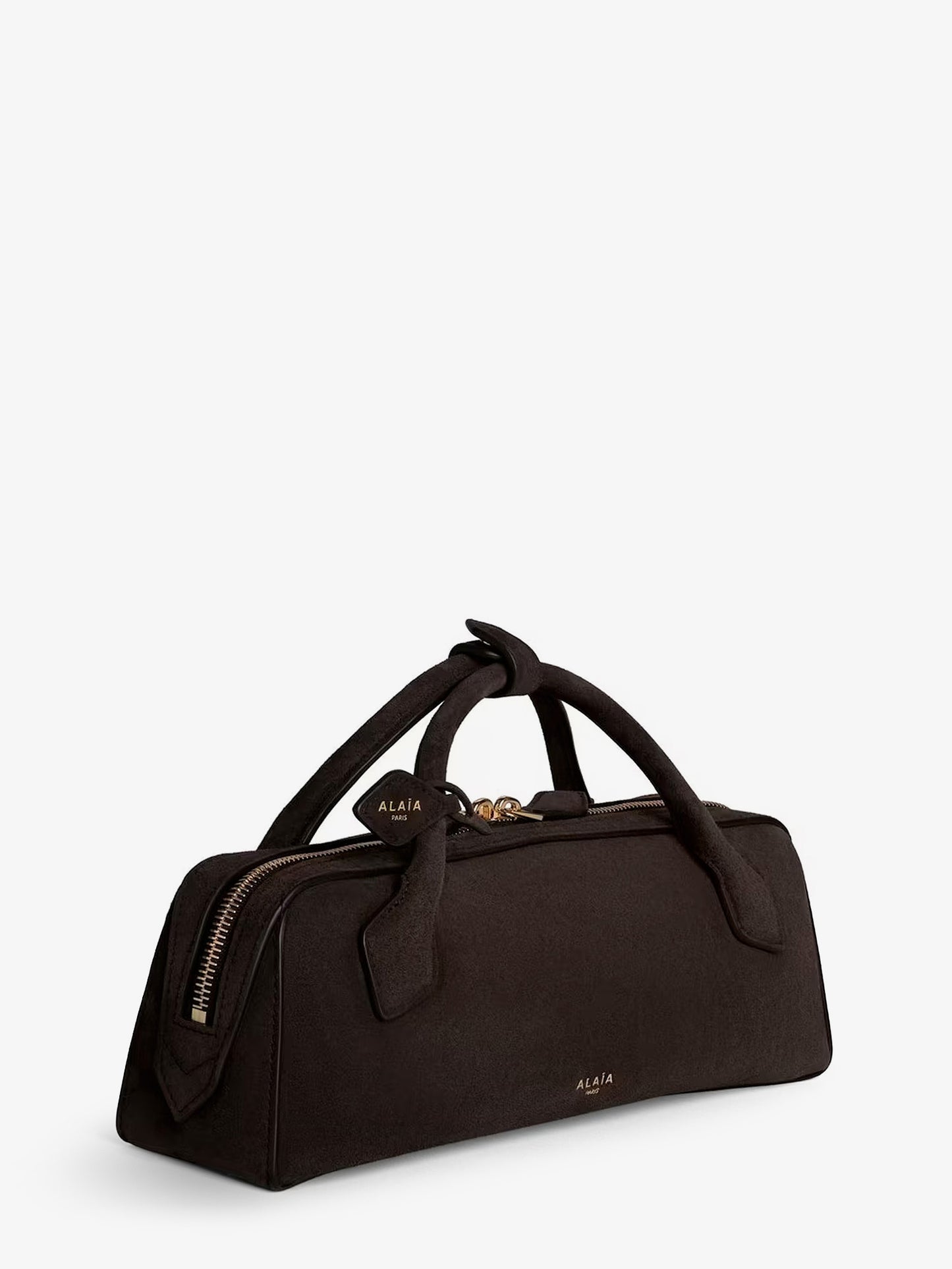 Teckel Clutch suede handbag