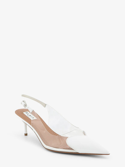 Le Coeur Slingback PVC and leather pumps thumbnail