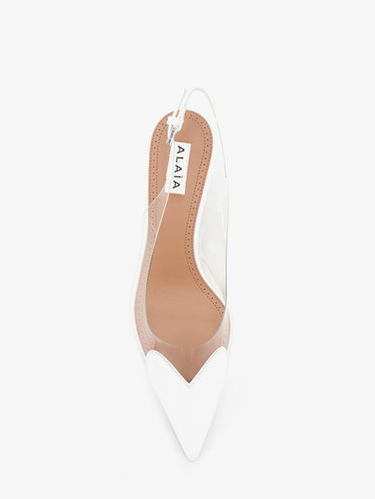 Le Coeur Slingback PVC and leather pumps thumbnail