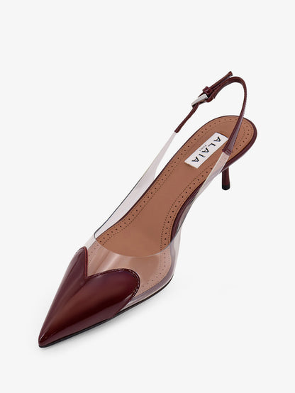 Le Coeur PVC and leather slingback décolleté thumbnail