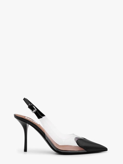 Le Coeur Slingback PVC and leather pumps thumbnail