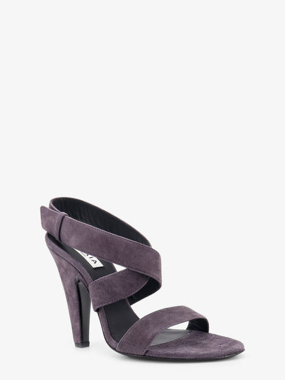 Sandali con tacco in suede thumbnail
