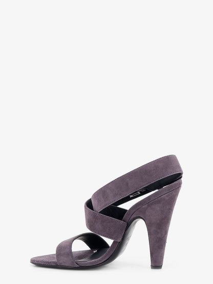 Sandali con tacco in suede thumbnail